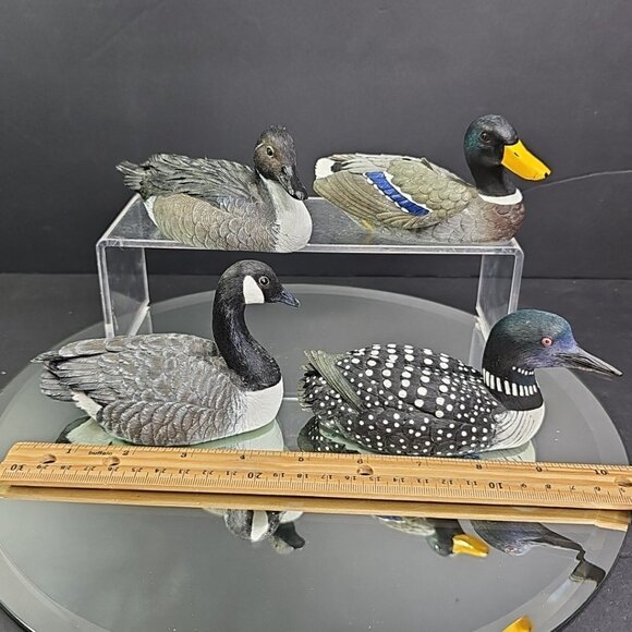 4 Marshland Collectible Duck Goose Loon Birds Figurines With Chips See Read CN - Picture 4 of 16